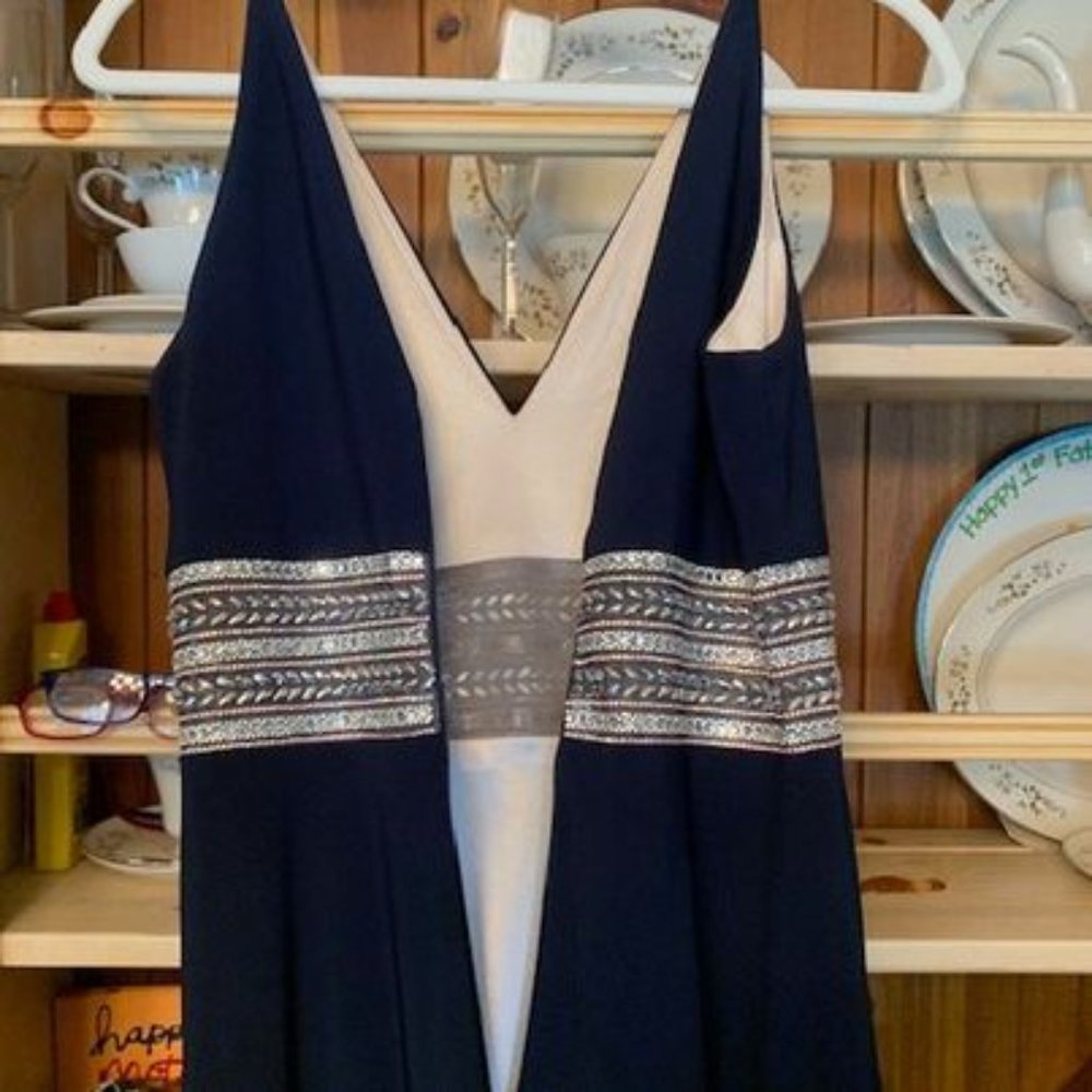 AQUA Embellished-Waist Gown - Picture 3 of 7